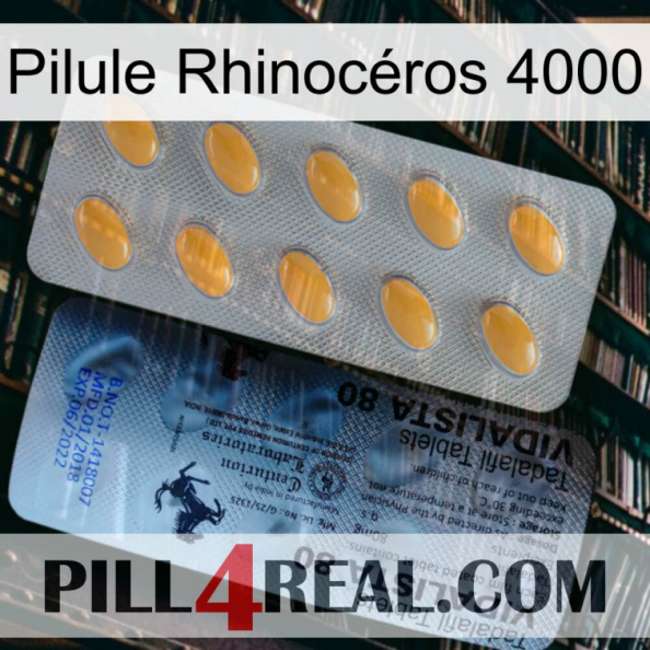 Pilule Rhinocéros 4000 44